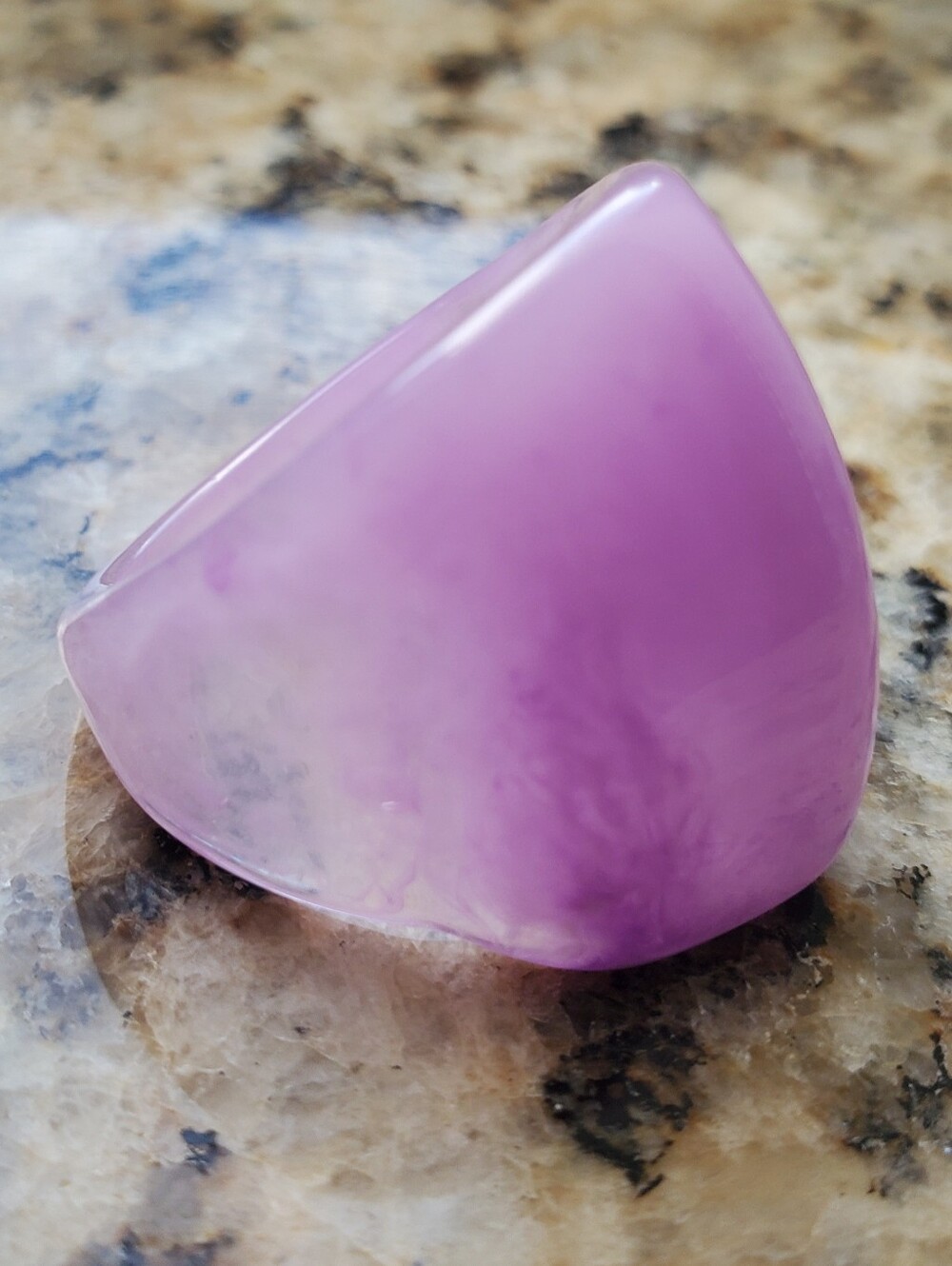 Purple Lucite Statement Ring